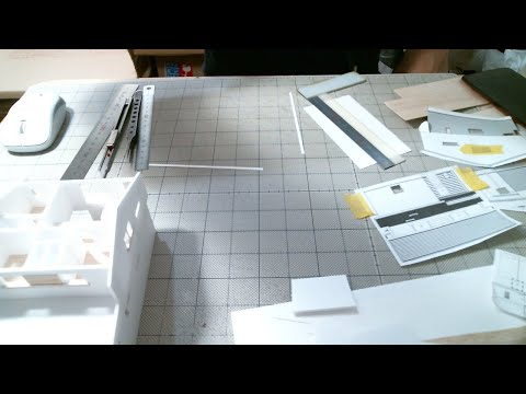s=1/75住宅模型の屋根を作ります【家づくりのための住宅模型】建築模型の作り方
